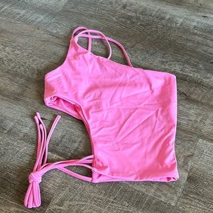 Dolls Kill - Poster Grl - Pink Crop Top